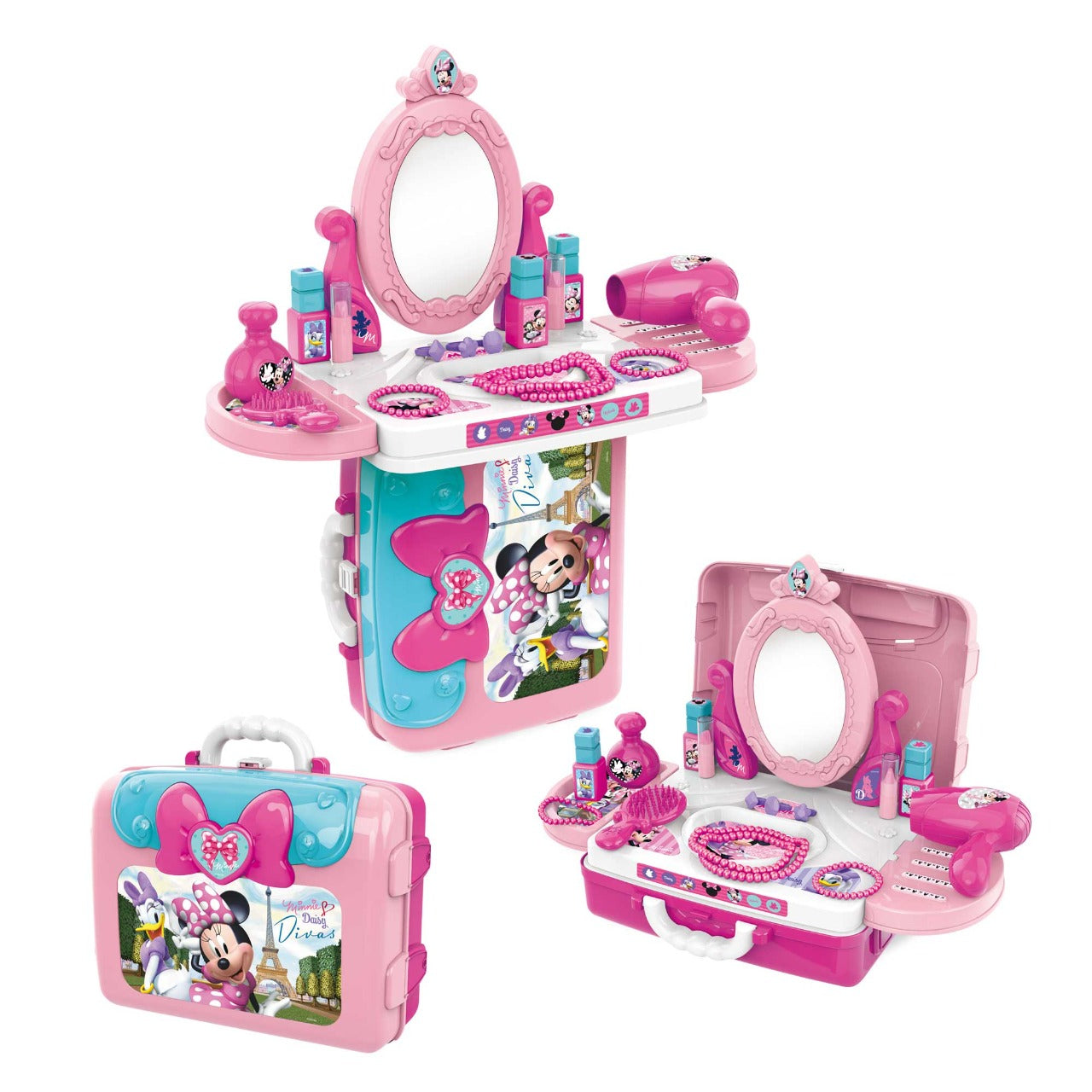 Set 3 en 1 Minnie Belleza Maleta