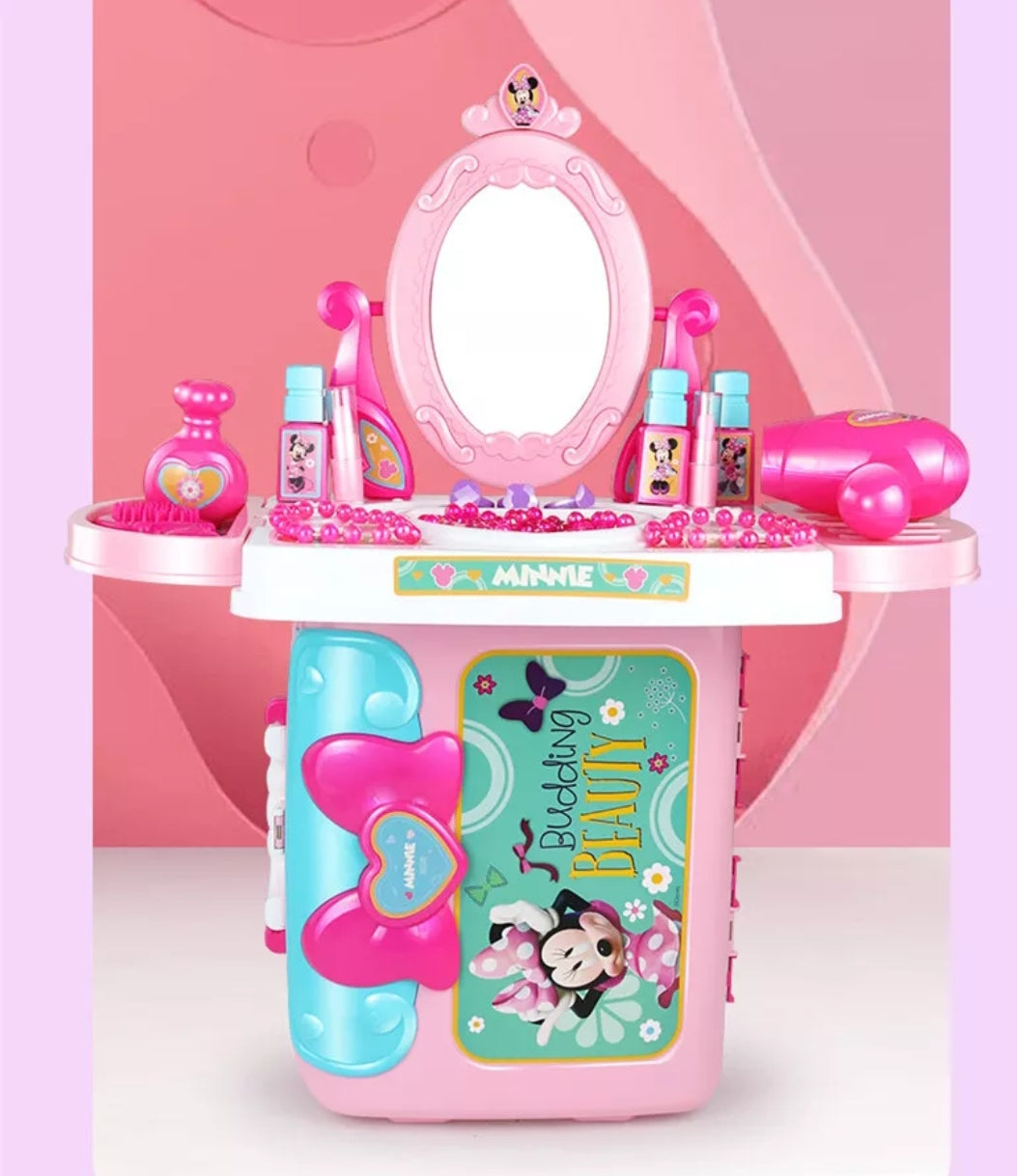 Set 3 en 1 Minnie Belleza Maleta