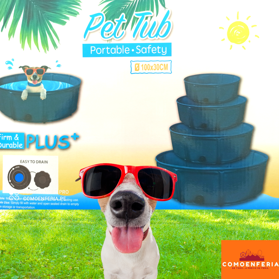 Piscina Plegable Extra resistente para Perros